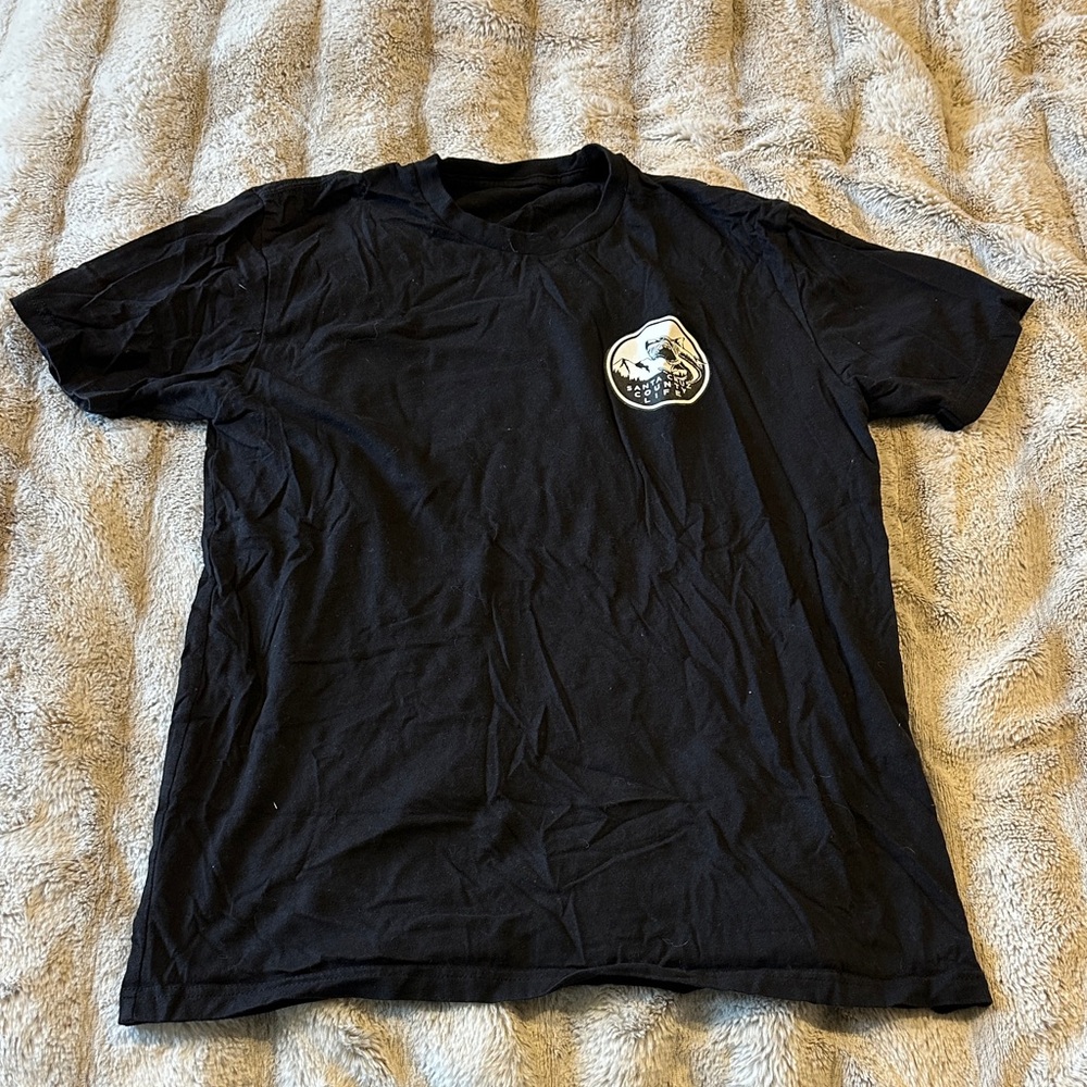Santa Cruz Skateboards Black Tee with Graphic Patch